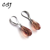 Zultanite Earring Sterling 925 Silver Water Drop Created Sultanite Diaspore
