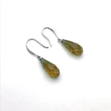 Zultanite Earring Sterling 925 Silver Water Drop Created Sultanite Diaspore
