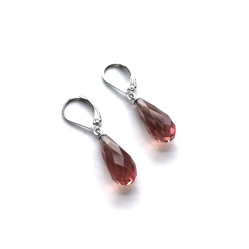 Zultanite Earring Sterling 925 Silver Water Drop Created Sultanite Diaspore
