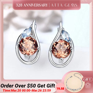 Zultanite Sterling Silver Earring 4.6 Carats Diaspore for Birthday Anniversary