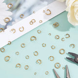 1000pcs 304 Stainless Steel Golden Jump Rings 4mm 5mm 6mm Jewelry Findings