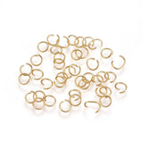 1000pcs 304 Stainless Steel Golden Jump Rings 4mm 5mm 6mm Jewelry Findings