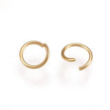1000pcs 304 Stainless Steel Golden Jump Rings 4mm 5mm 6mm Jewelry Findings