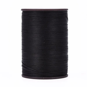 100m/roll Flat Waxed Thread Cords 0.8mm for Leather Sewing Stitching Strings