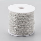 100yard Iron Flat Oval Soldered Cable Chains 2x1.5x0.3mm