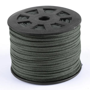 100yd Faux Suede Lace Cords 1/8in for Jewelry Making DIY