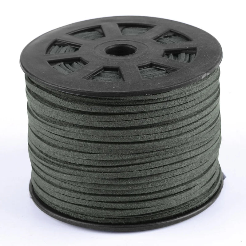 100yd Faux Suede Lace Cords 1/8in for Jewelry Making DIY