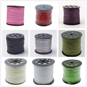 100yards/roll Faux Suede Cord 3x1.5mm for Jewelry Making DIY Bracelet