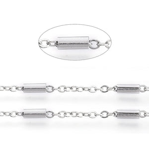 10m/Roll Stainless Steel Cable Chains for DIY Jewelry Making