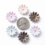 6-Petal Flower Bead Caps Mix Acrylic End Caps for Jewelry Making