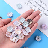 6-Petal Flower Bead Caps Mix Acrylic End Caps for Jewelry Making