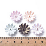 6-Petal Flower Bead Caps Mix Acrylic End Caps for Jewelry Making