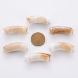 148pcs/500g Acrylic Curved Tube Beads Gemstone Style for DIY Bracelet Earring