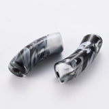 148pcs/500g Acrylic Curved Tube Beads Gemstone Style for DIY Bracelet Earring