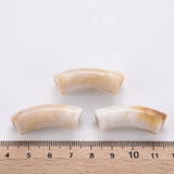 148pcs/500g Acrylic Curved Tube Beads Gemstone Style for DIY Bracelet Earring
