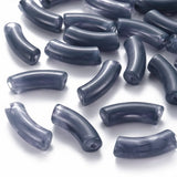 148pcs 500g Acrylic Curved Tube Beads Gemstone Style Jewelry Making Decor