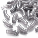 148pcs 500g Acrylic Curved Tube Beads Gemstone Style Jewelry Making Decor