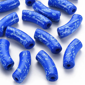 148pcs/500g Acrylic Curved Tube Beads DIY Jewelry Making