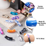 148pcs/500g Acrylic Curved Tube Beads DIY Jewelry Making