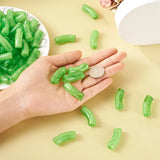 155pcs/500g Acrylic Curved Tube Beads Gemstone Mix for Jewelry Making