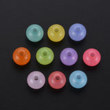 Round Jelly Acrylic Beads 8x7.5mm Jewelry Making DIY 500g