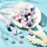 200pcs Pearl Acrylic Round Beads Berry Bead 10mm 12mm 15mm Mixed Bead