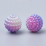 200pcs Pearl Acrylic Round Beads Berry Bead 10mm 12mm 15mm Mixed Bead