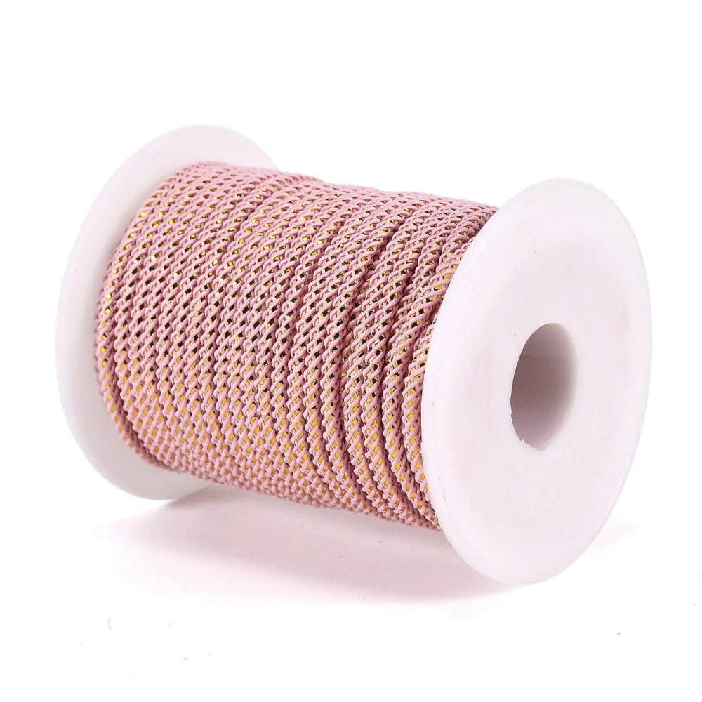 20m Polyester Cord 2.5mm Round String with Wire for Jewelry Making DIY
