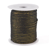 20m Polyester Cord 2.5mm Round String with Wire for Jewelry Making DIY