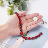 20pcs/Strand Lampwork Ladybug Red Beads for Jewelry Making