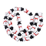 20pcs Snowman Lampwork Beads DIY Jewelry Making Bracelet Crafts Christmas Gift