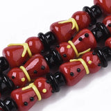 20pcs Snowman Lampwork Beads DIY Jewelry Making Bracelet Crafts Christmas Gift