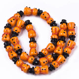 20pcs Snowman Lampwork Beads DIY Jewelry Making Bracelet Crafts Christmas Gift