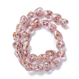 28pcs Lampwork Heart Beads Strand Colorful for DIY Jewelry Making