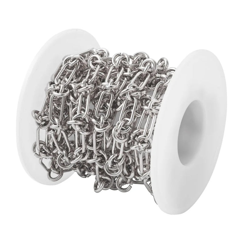 2m Vacuum Plating 304 Stainless Steel Chain for DIY Jewelry Making