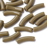 303pcs 500g Opaque Acrylic Curved Tube Beads DIY Jewelry Making 32x10x8mm