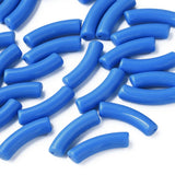 303pcs 500g Opaque Acrylic Curved Tube Beads DIY Jewelry Making 32x10x8mm