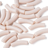 303pcs 500g Opaque Acrylic Curved Tube Beads DIY Jewelry Making 32x10x8mm