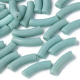303pcs 500g Opaque Acrylic Curved Tube Beads DIY Jewelry Making 32x10x8mm