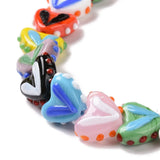 Heart Lampwork Beads for Jewelry Making Colorful