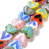 Heart Lampwork Beads for Jewelry Making Colorful