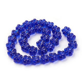 32pcs 13.5mm Plum Blossom Lampwork Beads Light Green