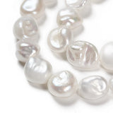 35pcs 11~19mm Natural Cultured Freshwater Baroque Pearl Keshi Beads