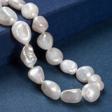 35pcs 11~19mm Natural Cultured Freshwater Baroque Pearl Keshi Beads