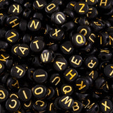 3700pcs/500g Opaque Acrylic Alphabet Beads Mixed A-Z for DIY Jewelry 7x4mm