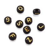 3700pcs/500g Opaque Acrylic Alphabet Beads Mixed A-Z for DIY Jewelry 7x4mm