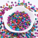 4500pcs Glass Seed Beads 6/0 Mini Round Loose Beads for Jewelry Making Bulk