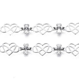 5m Brass Heart Infinity Link Chains for DIY Jewelry - 8x15x0.5mm