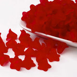 500 Frosted Transparent Acrylic Flower Beads for Jewelry Making 16x12mm
