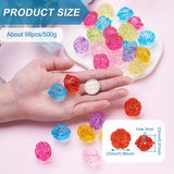79pc/500g 25mm Acrylic Beads for DIY Jewelry Making - Transparent